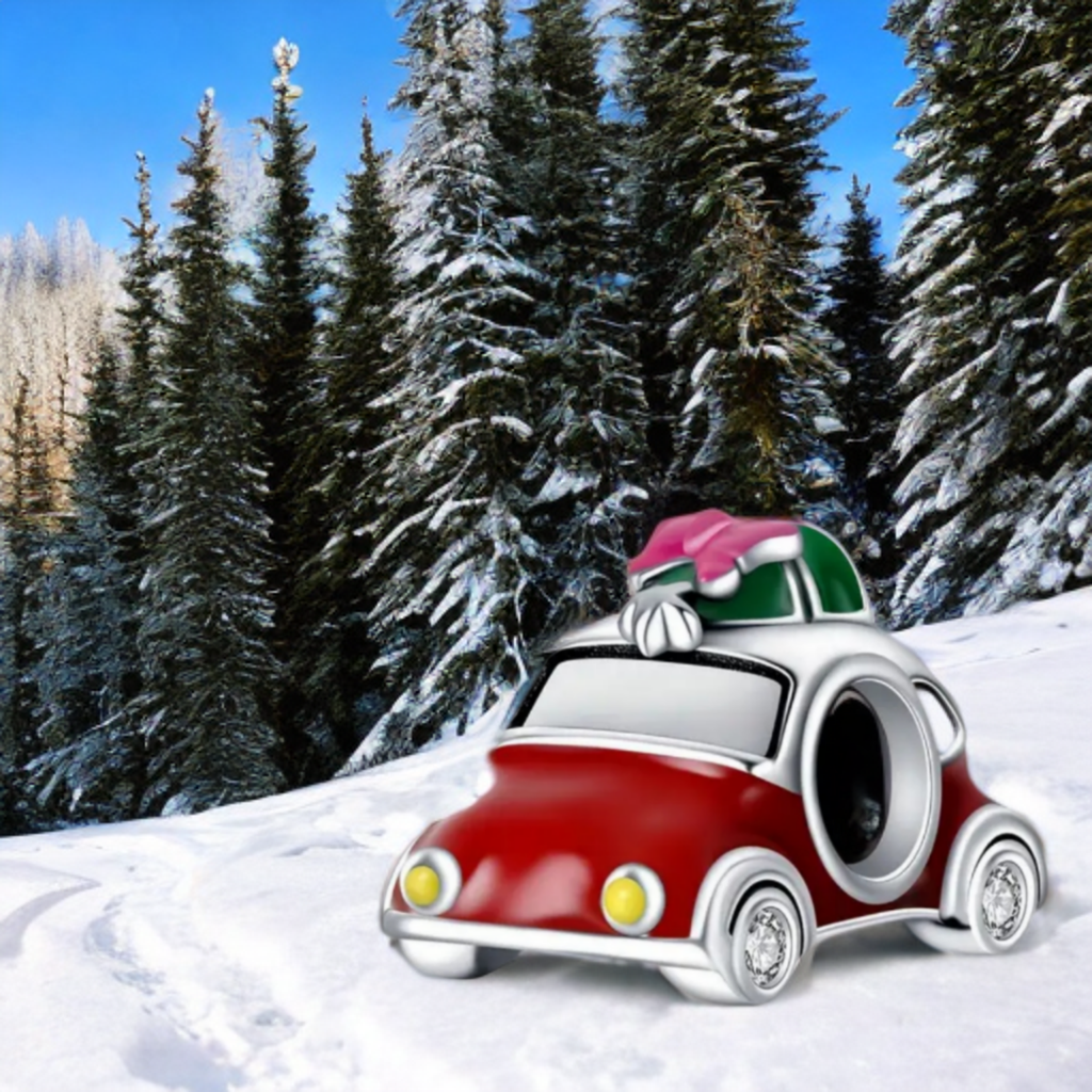 Family Car & Christmas Tree