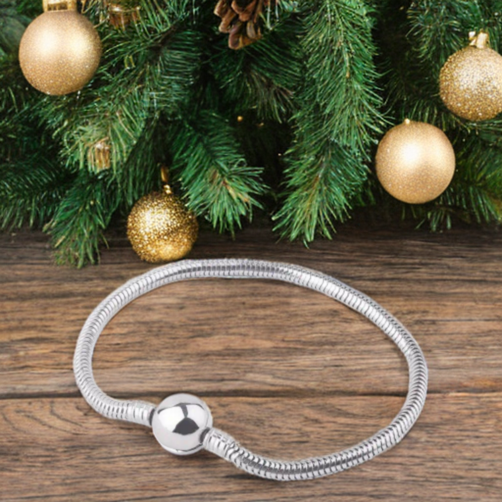 Barrel Buckle Charm Bracelet