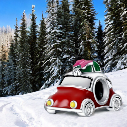 Family Car & Christmas Tree
